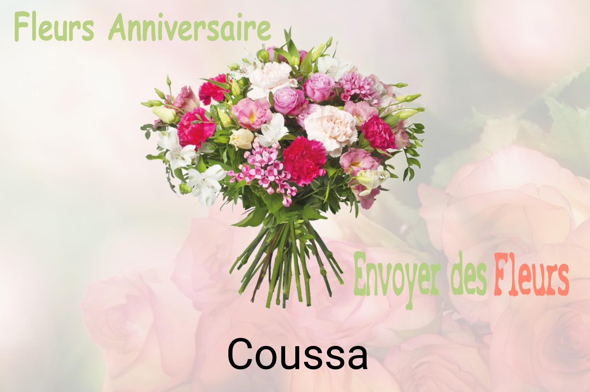 Bouquet de fleurs d’anniversaire livré à Coussa